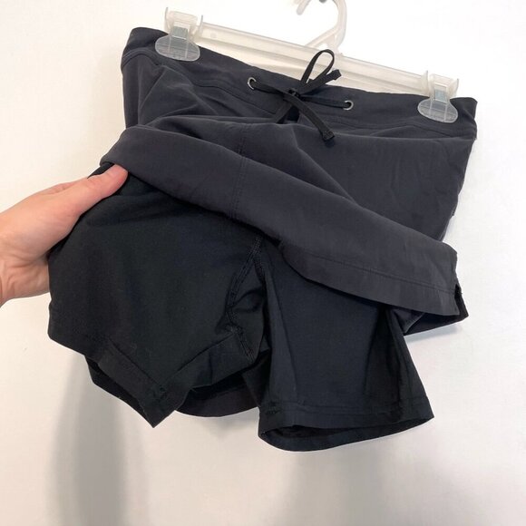 COLUMBIA Sonora Pass Skort Black Zip Fly Drawstring Waist Activewear Athletic 2 - Picture 7 of 12